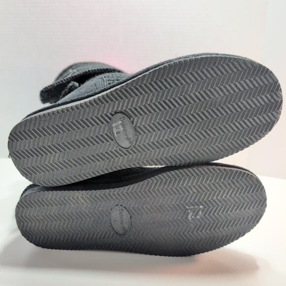 Bearpaw Black Knit Fold Over Button Up Sweater Boots Womens Size 9 - Picture 6 of 8